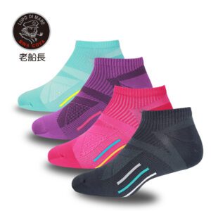 【老船長】超速乾吸排輕量足弓機能襪(9819)-1雙入-紫色22-24CM 薄款：圖片 3