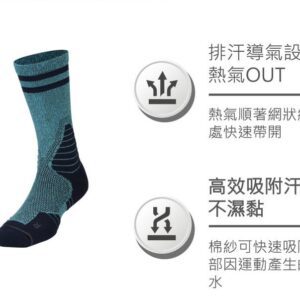 【ifeet】全方位足弓壓力運動襪籃球襪(9816)-1雙入-紅色(24-26CM)：圖片 5