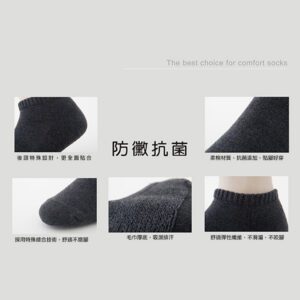 【老船長】防霉抗菌吸濕排汗船型氣墊襪(960)-1雙入-白色24-26CM(厚底)：圖片 4