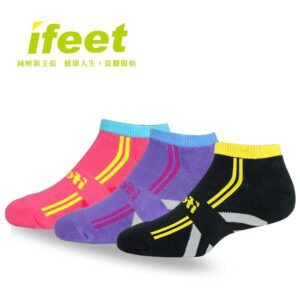 【ifeet】EOT科技不會臭的運動襪1雙入(8464)-粉色22-24CM：圖片 2
