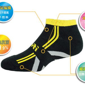 【ifeet】EOT科技不會臭的運動襪1雙入(8464)-粉色22-24CM：圖片 4