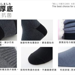 【老船長】AG奈米銀除臭船型襪(902-2)-6雙入-白色22~26CM(薄襪)：圖片 3