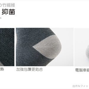 【老船長】MIT竹碳森呼吸休閒襪(1106-2)-1雙入-白色：圖片 5