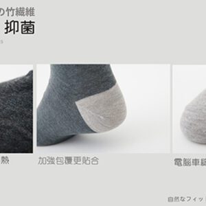 【老船長】奈米竹炭細針薄款船型襪(1105)-1雙入-白色：圖片 5