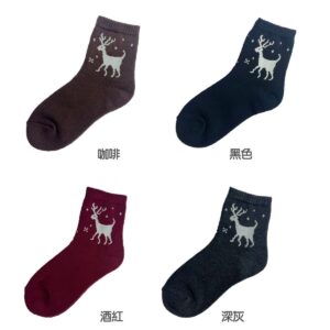 【老船長ifeet】冬天保暖棉質毛襪靡鹿1300-11台灣製造室內厚-6雙入：圖片 4