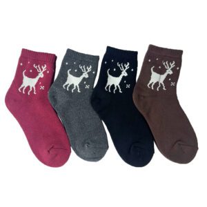 【老船長ifeet】冬天保暖棉質毛襪靡鹿1300-11台灣製造室內厚-6雙入：圖片 3