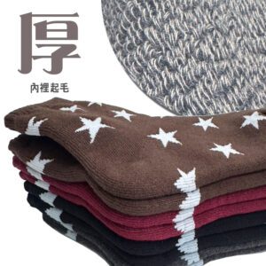 【老船長ifeet】冬天保暖棉質星星1300-4台灣製造室內厚-6雙入：圖片 3