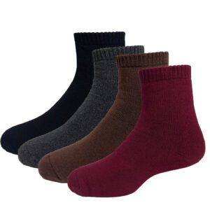 【老船長ifeet】冬天保暖棉質毛襪素色1300-1台灣製造室內厚-6雙入：圖片 5