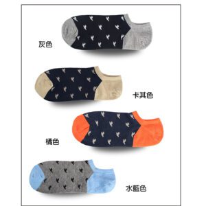 【老船長】萊卡纖維抗菌消臭船型襪(9809-3)-1雙入-橘色：圖片 3