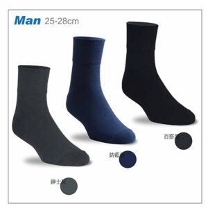 【IFEET】膠原蛋白胜肽保濕美腳襪(8460)-1雙入-灰色(男款)：圖片 5