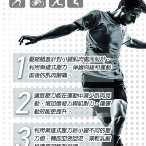 【IFEET】(240-1)漸進式機能壓縮腿套-箭頭款1入：圖片 3
